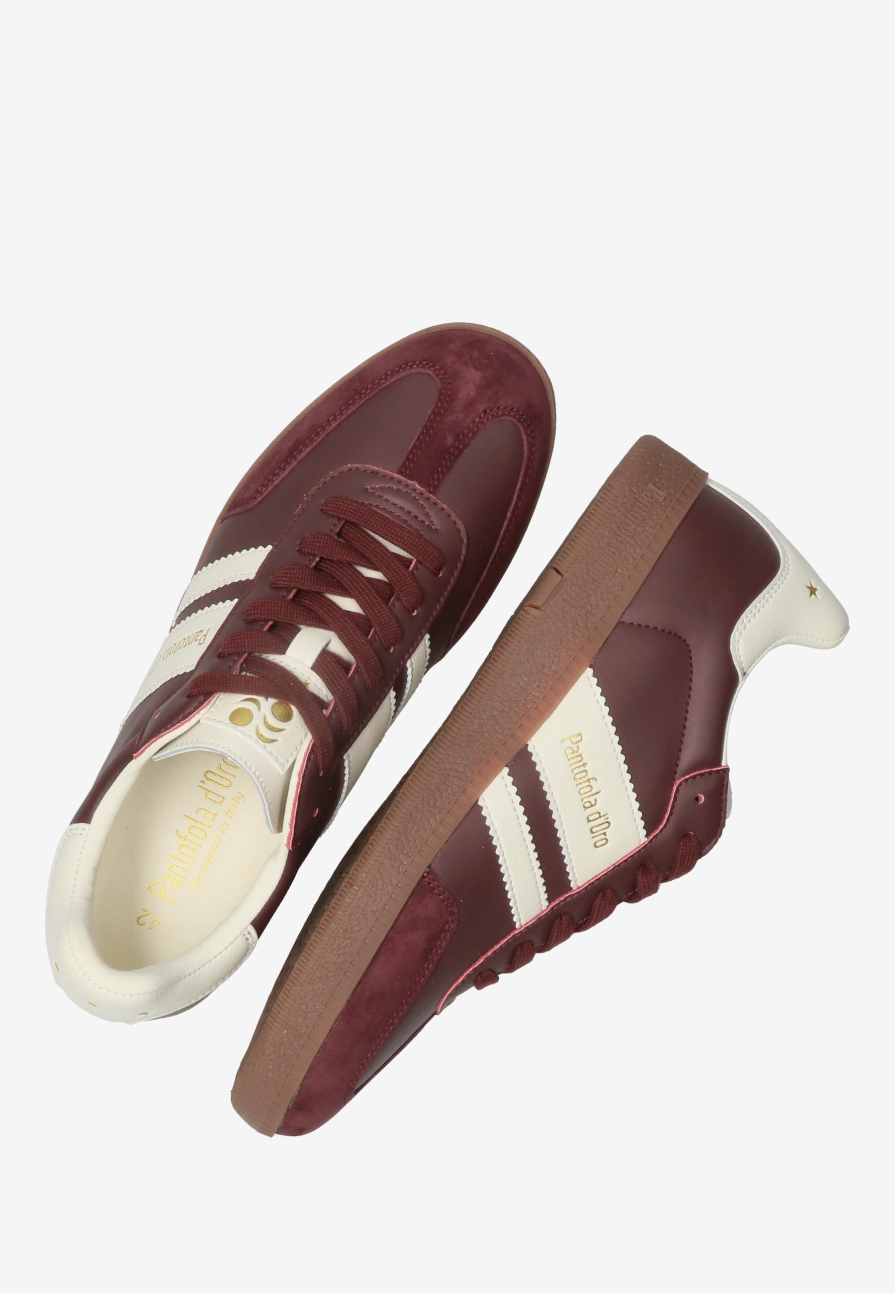 BALLARE Sneaker Bordeaux Red/Off White