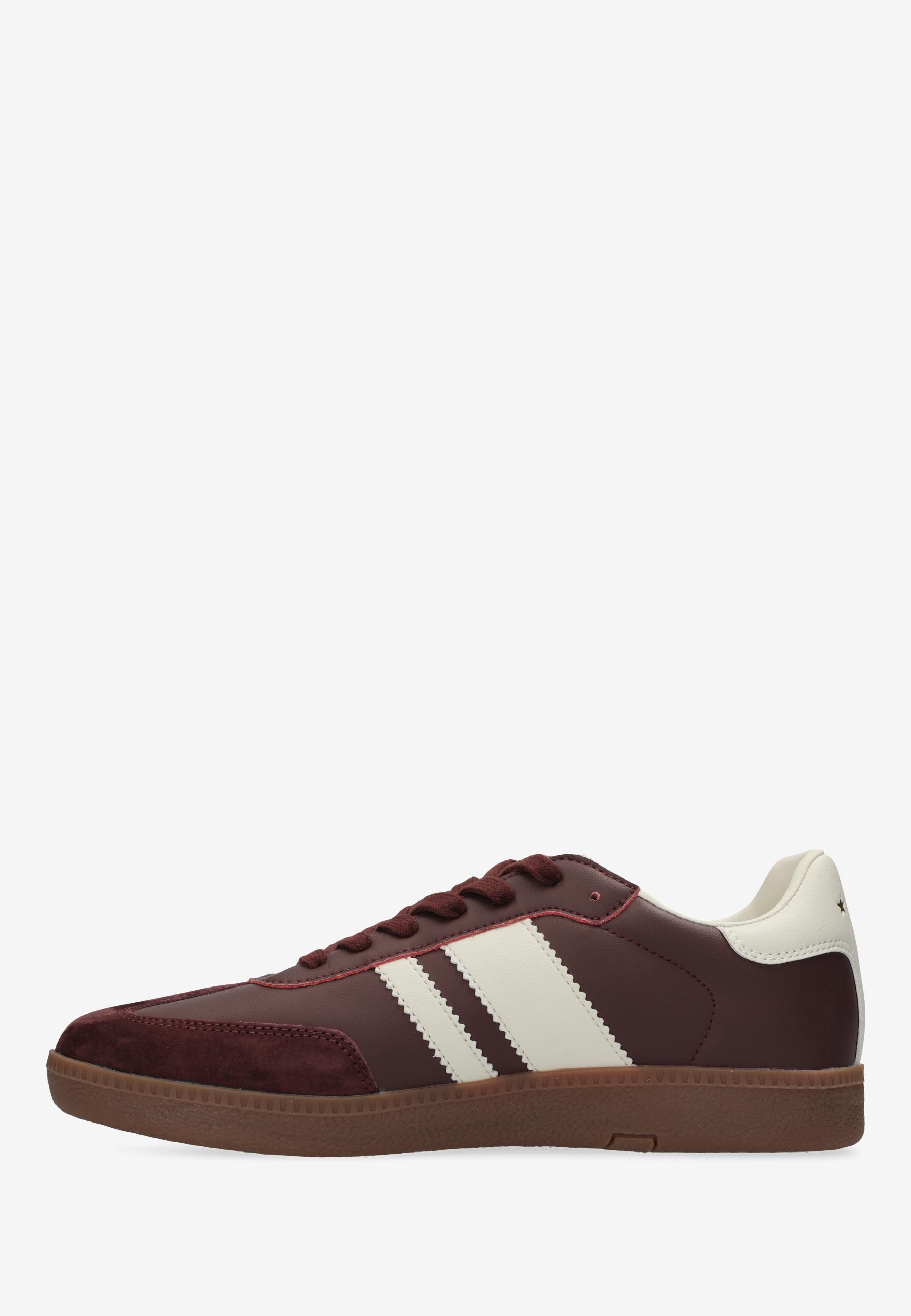 BALLARE Sneaker Bordeaux Red/Off White