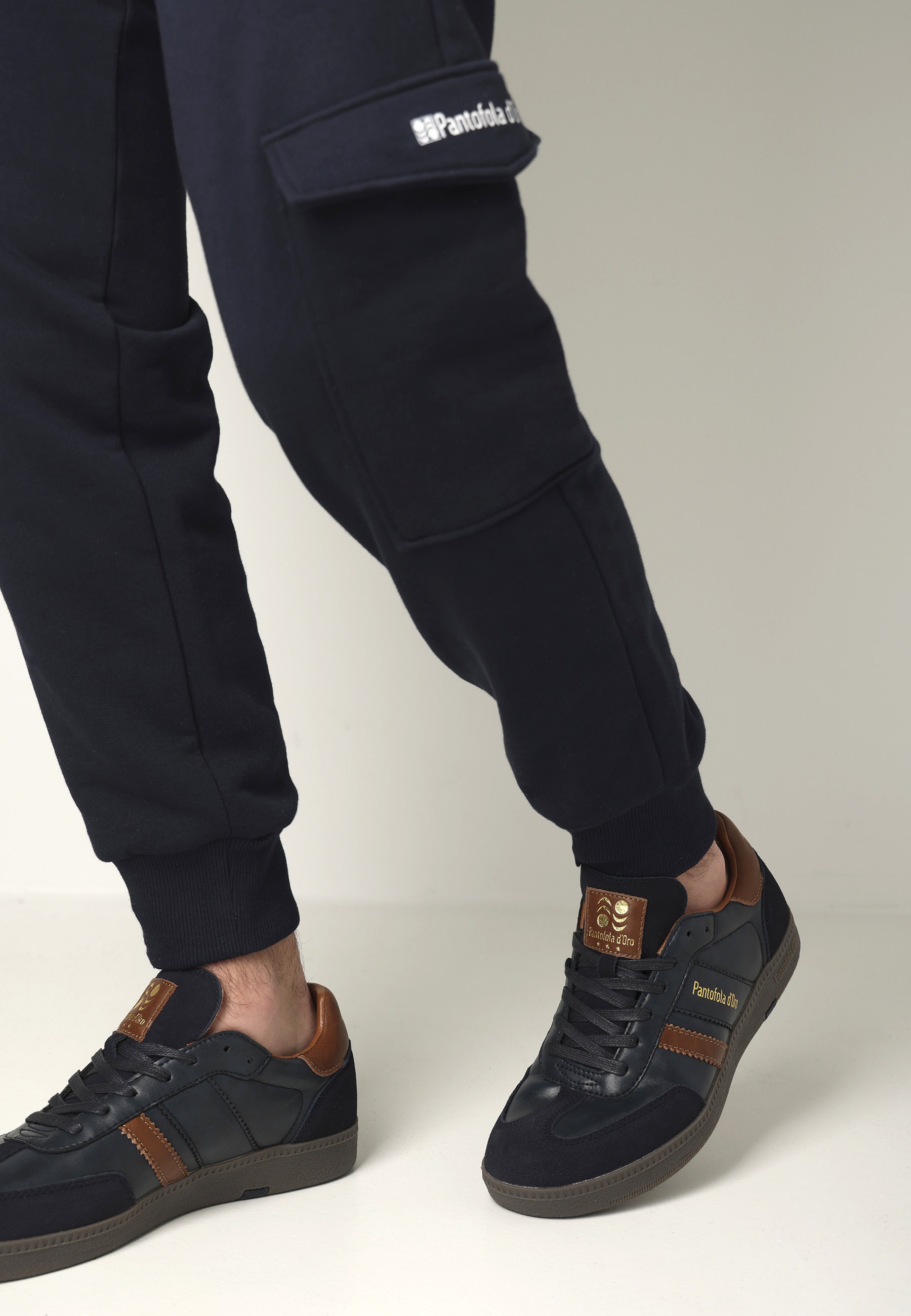 BALLARE SNEAKER Navy/Cognac